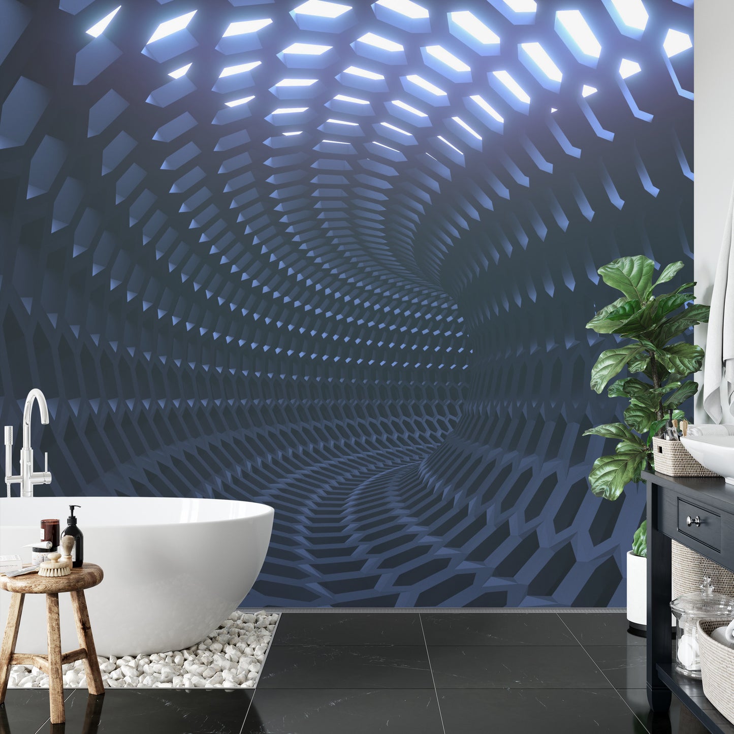 Fototapete 3D Tunnel - Abstraktion