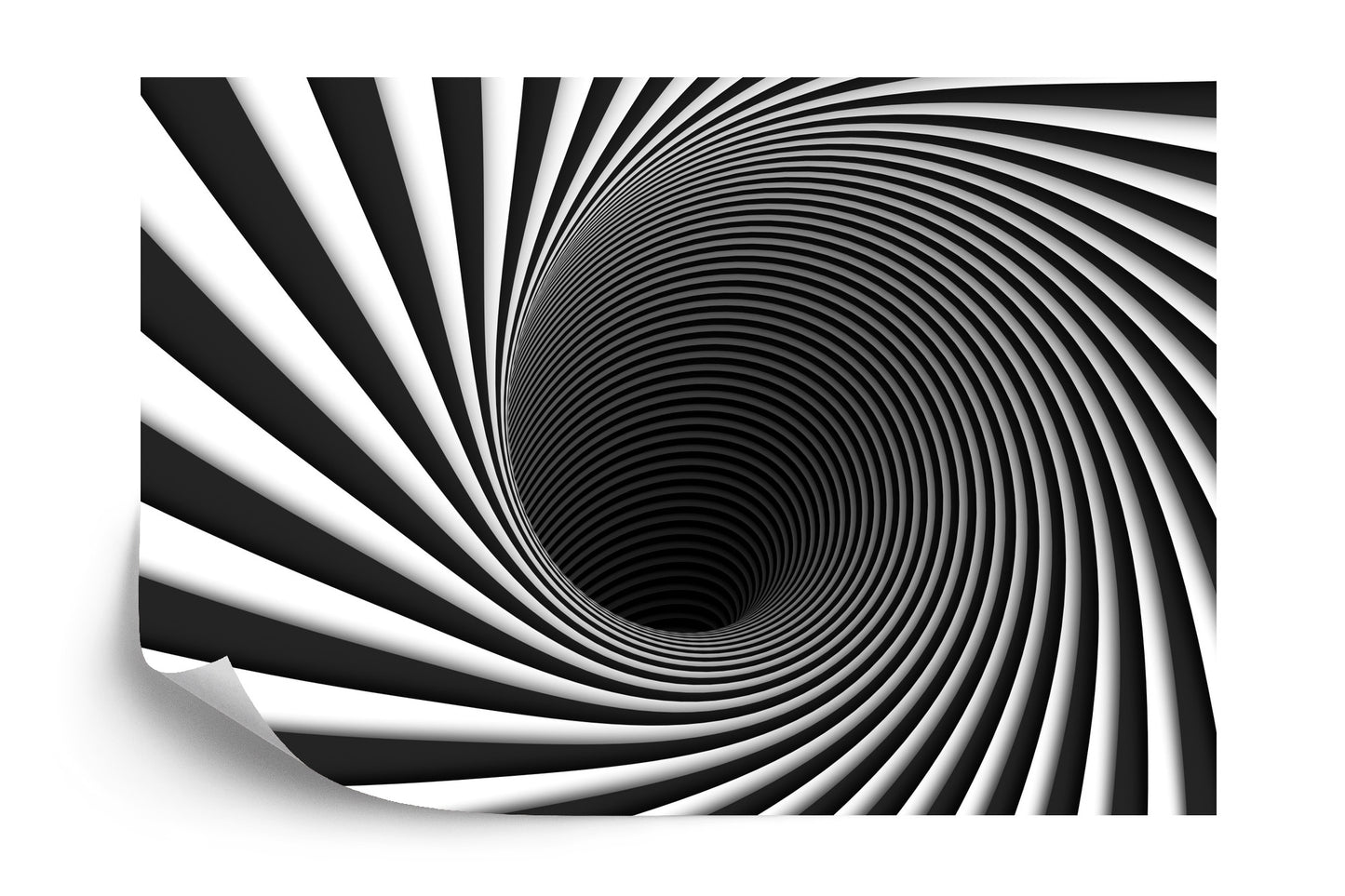 Fototapete Abstract Background Lines Black Hole 3D