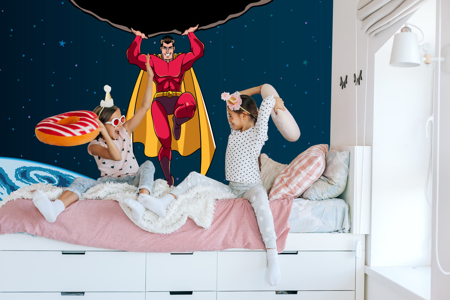 Fototapete Superheld Im Weltraum