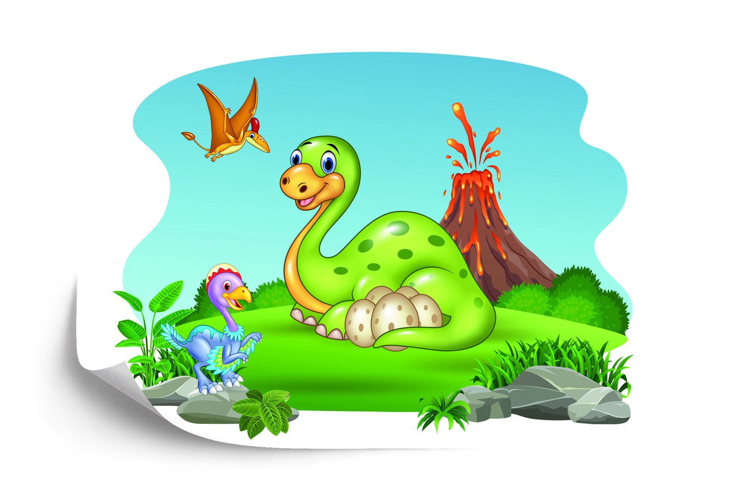 Fototapete Dinosaurier Auf Der Lichtung