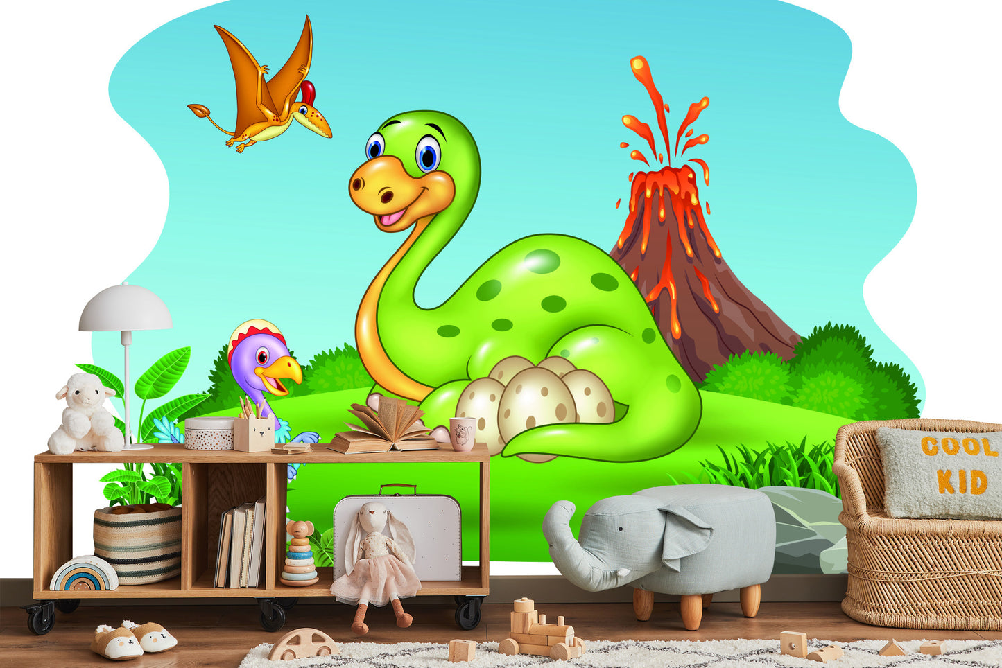 Fototapete Dinosaurier Auf Der Lichtung