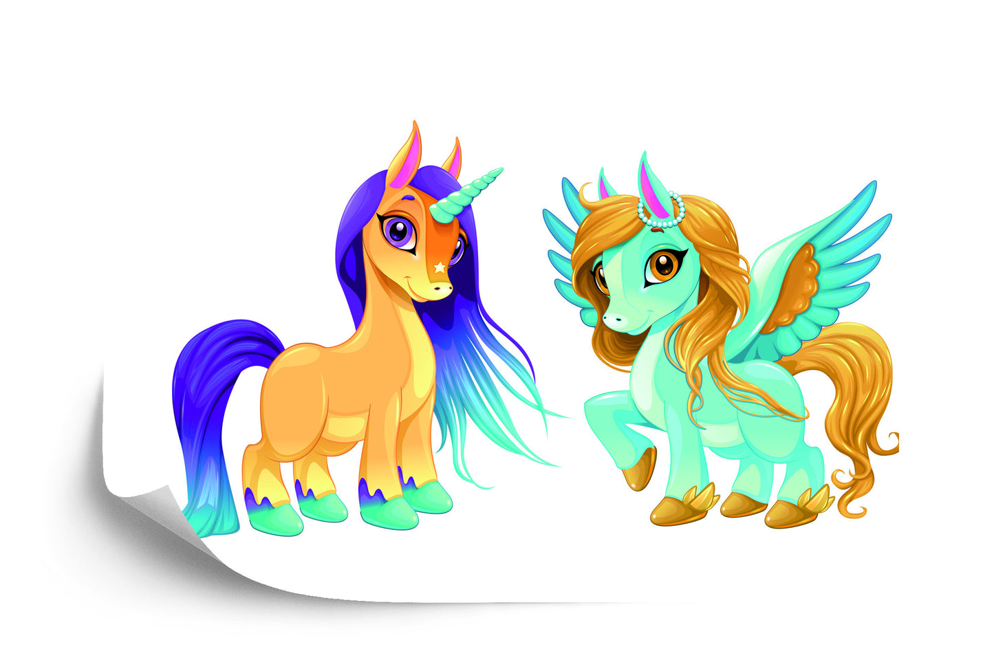 Fototapete Einhorn Und Pegasus