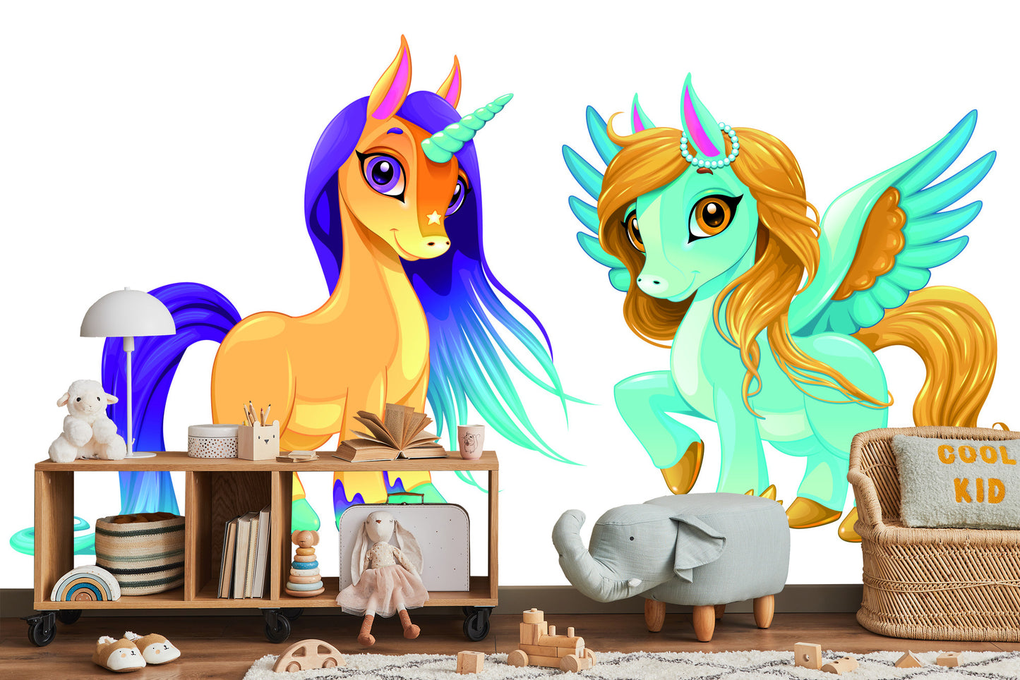 Fototapete Einhorn Und Pegasus