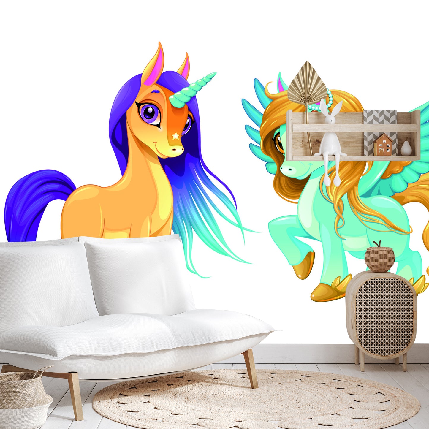 Fototapete Einhorn Und Pegasus
