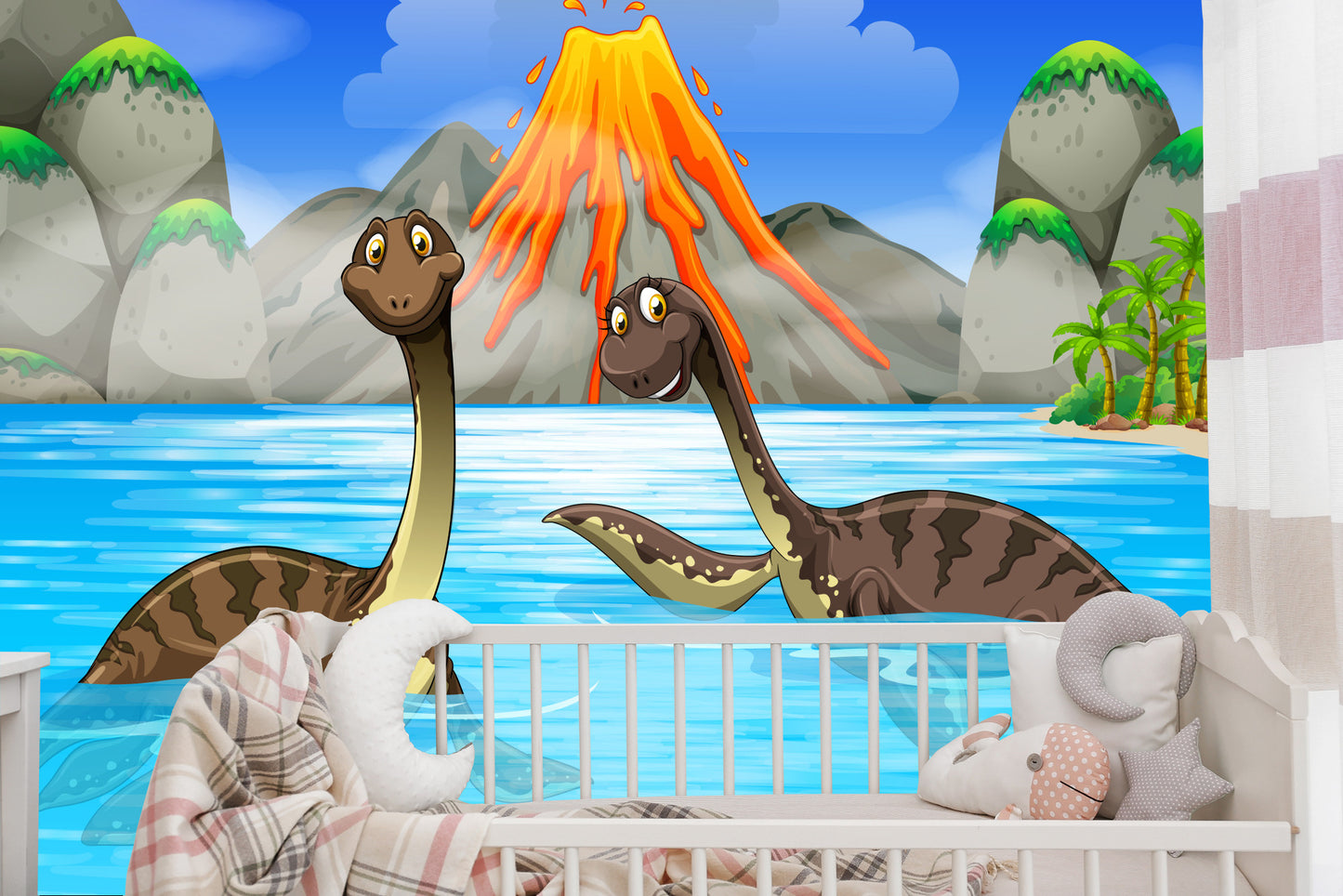 Fototapete Dinosaurier Im Wasser