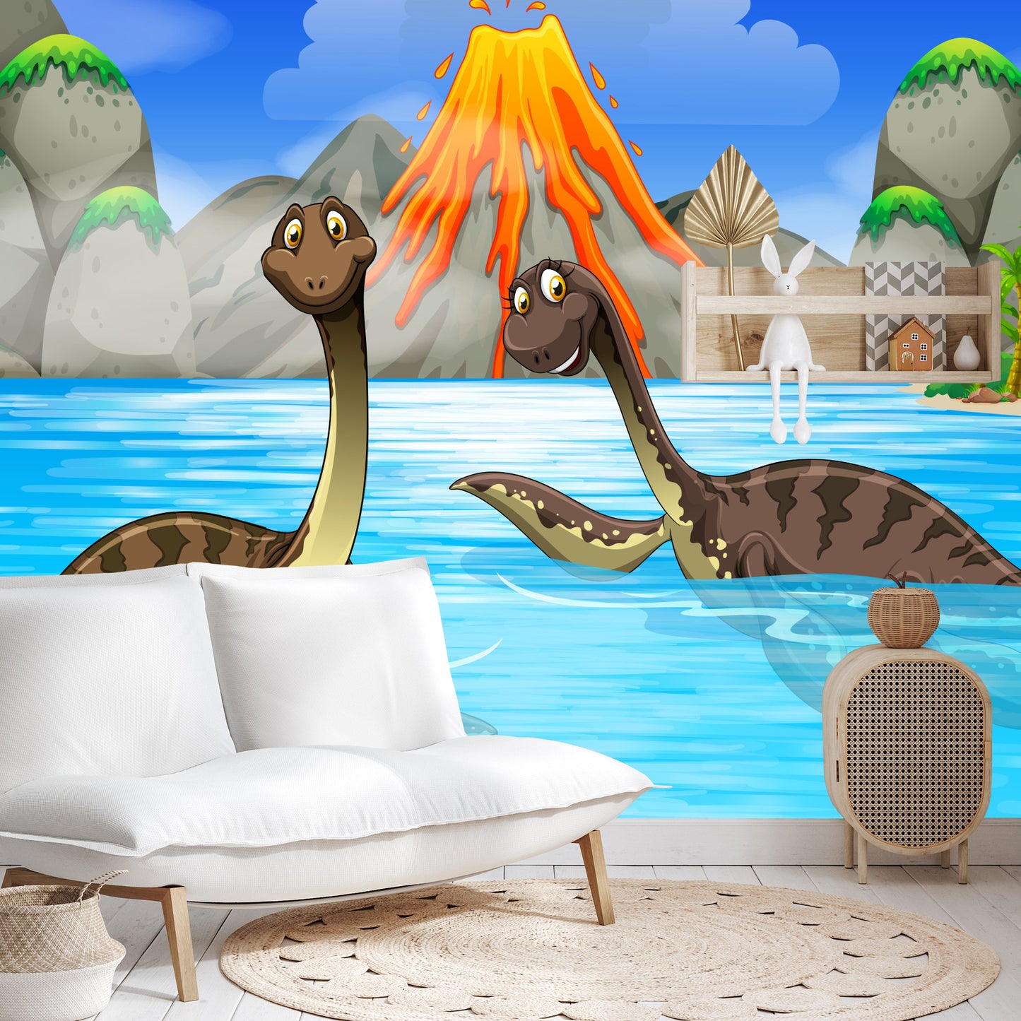 Fototapete Dinosaurier Im Wasser