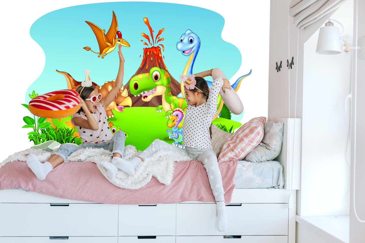 Fototapete Glückliche Dinosaurier