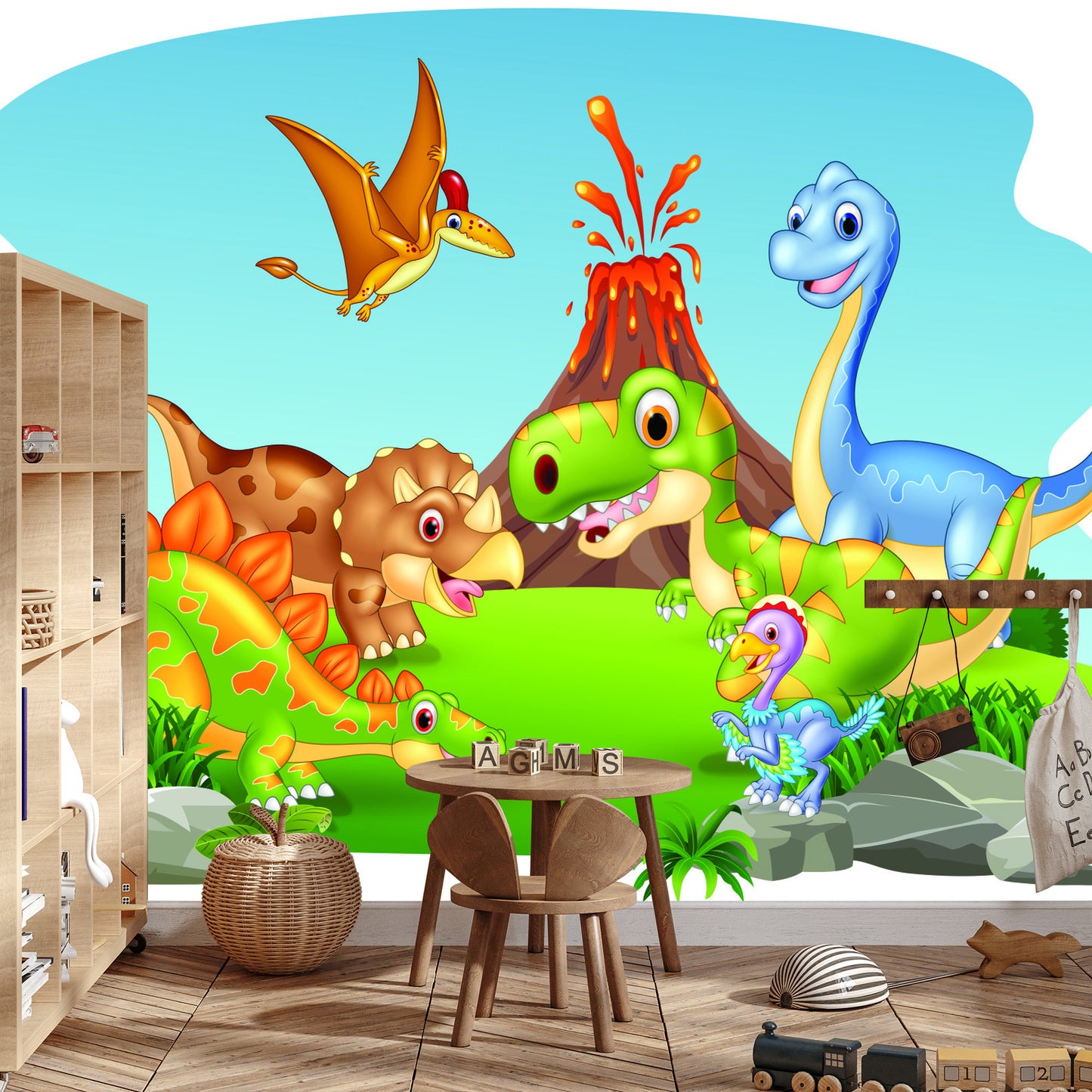 Fototapete Glückliche Dinosaurier