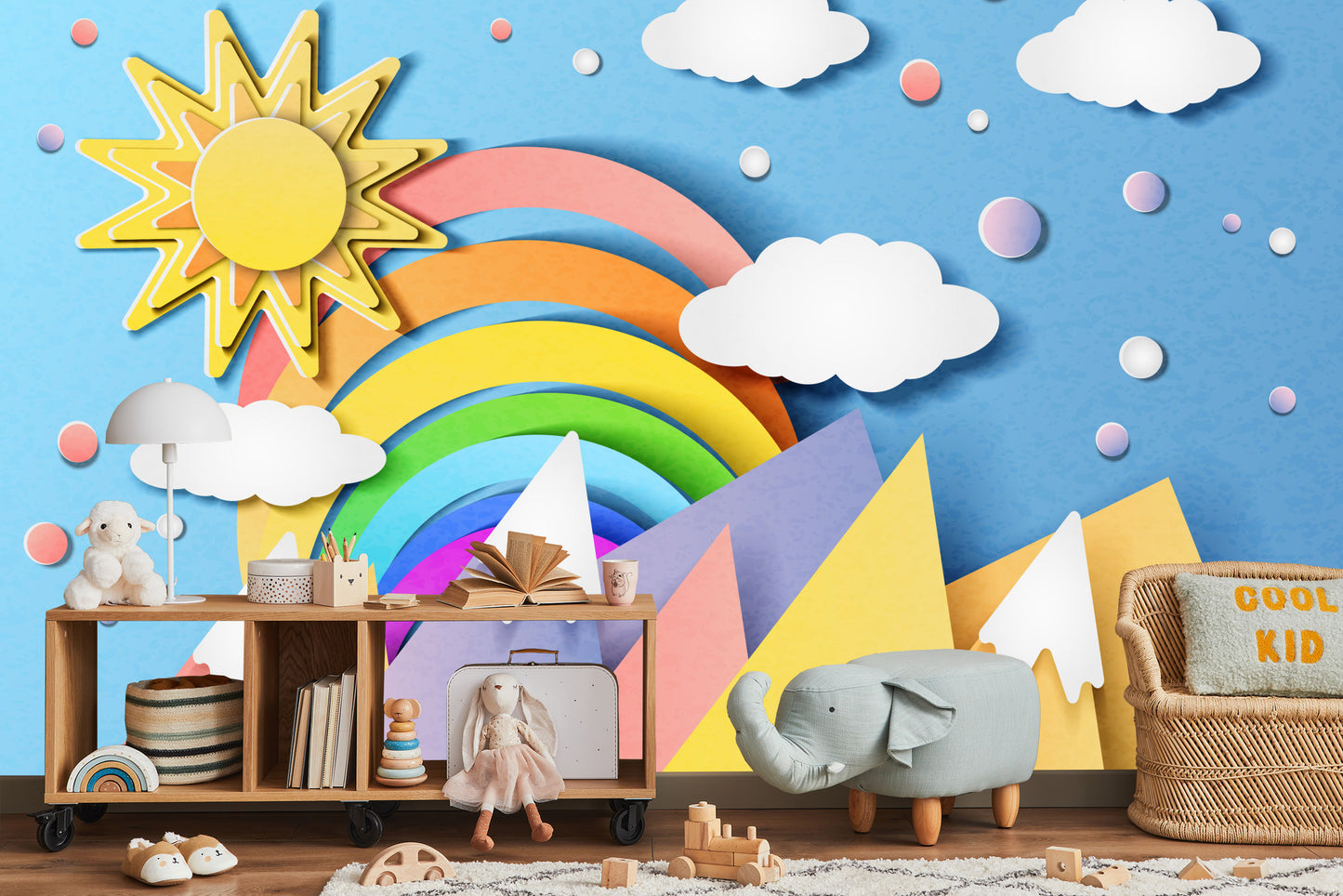 Fototapete Für Kinder - Bunte Landschaft