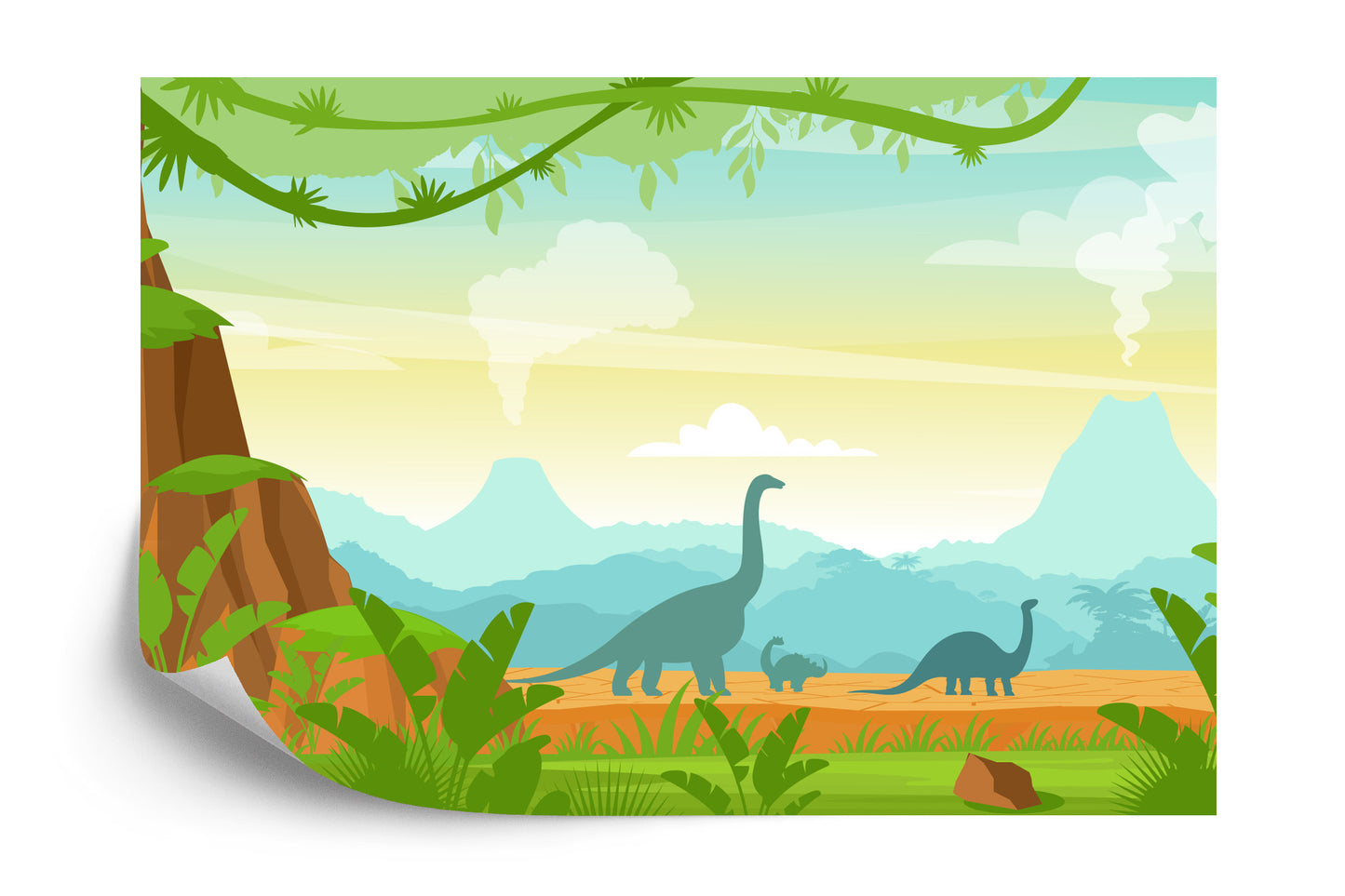 Fototapete Dinosaurier Im Dschungel