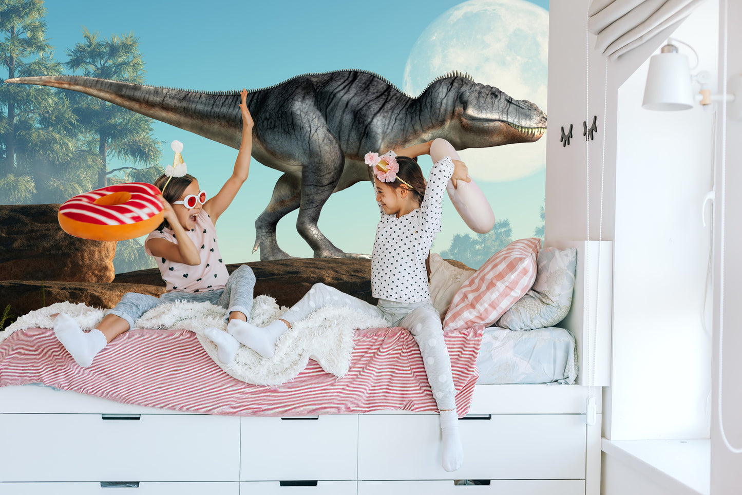 Fototapete Dinosaurier Auf Den Felsen