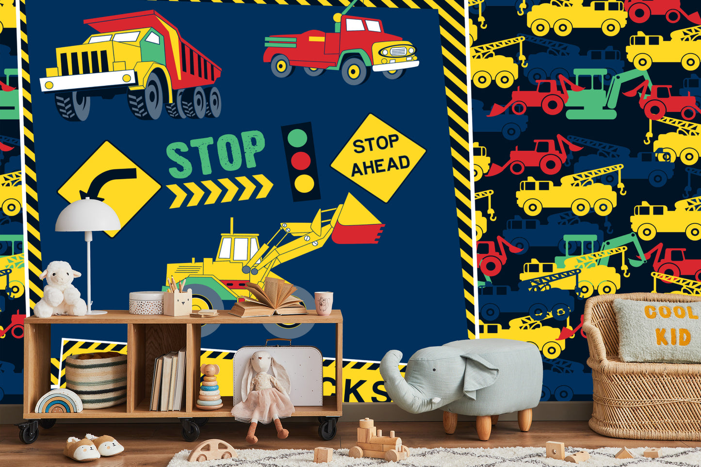 Fototapete Bunte Lastwagen