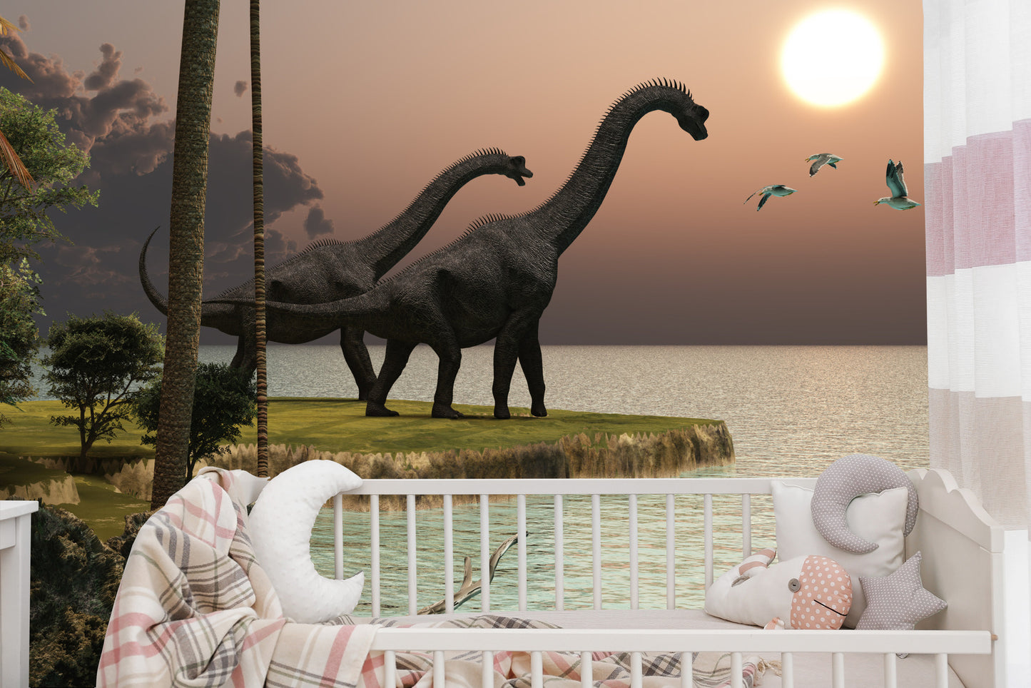 Fototapete Dinosaurier Am Wasser