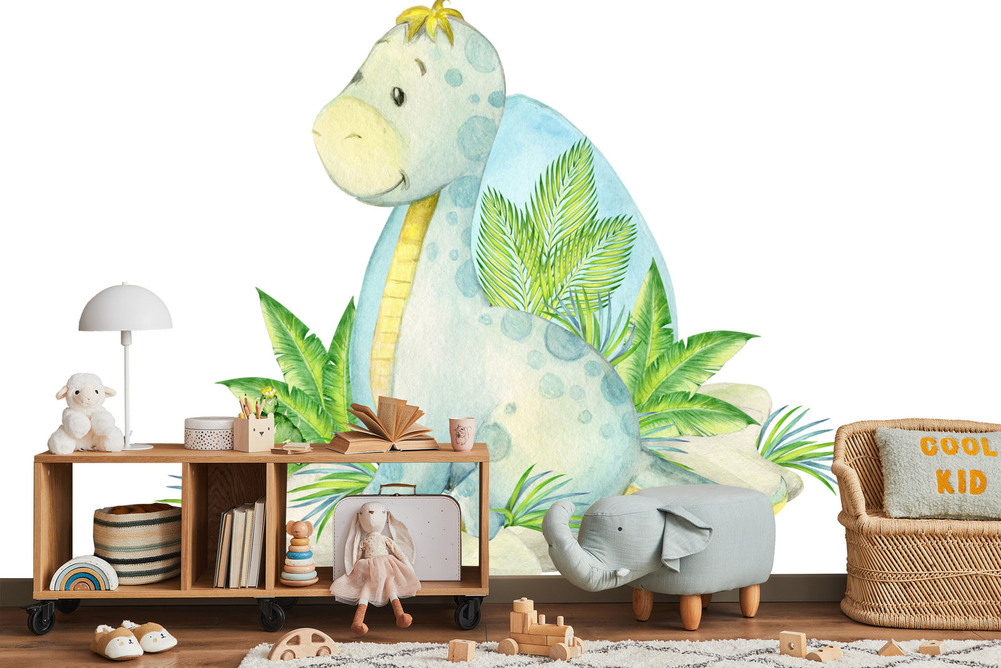 Fototapete Kleiner Dinosaurier Und Natur