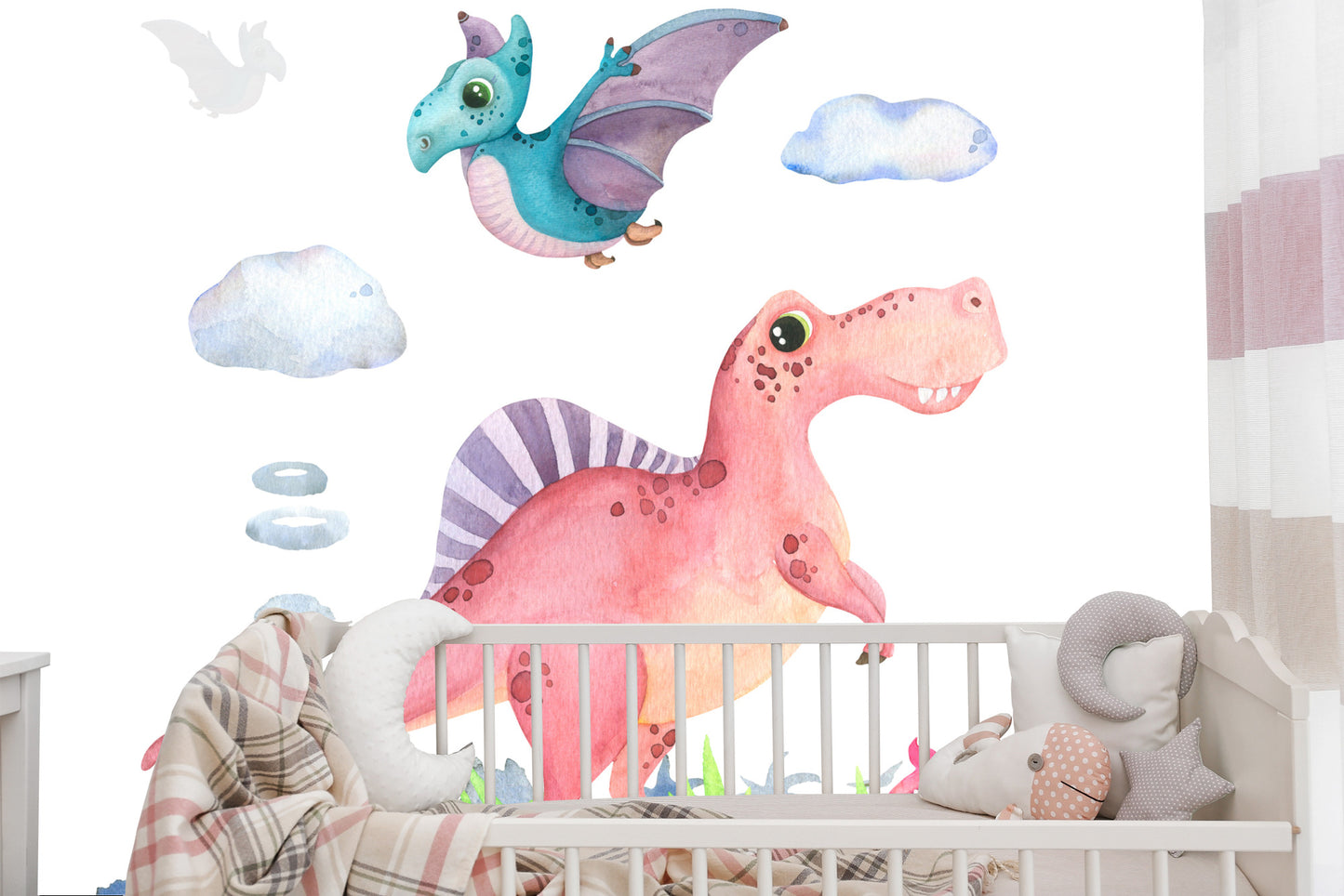 Fototapete Aquarell Dinosaurier