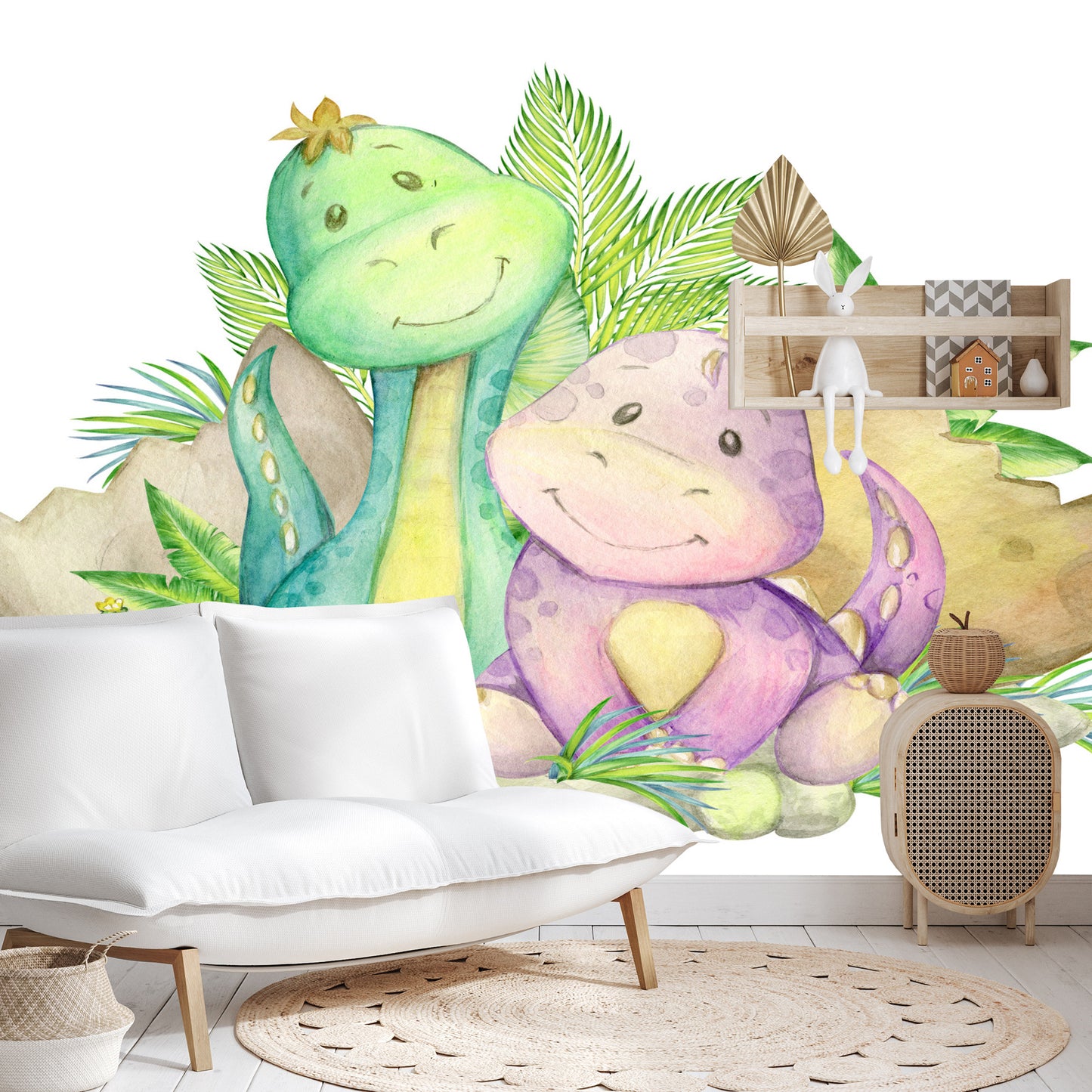 Fototapete Kleine Süße Dinosaurier
