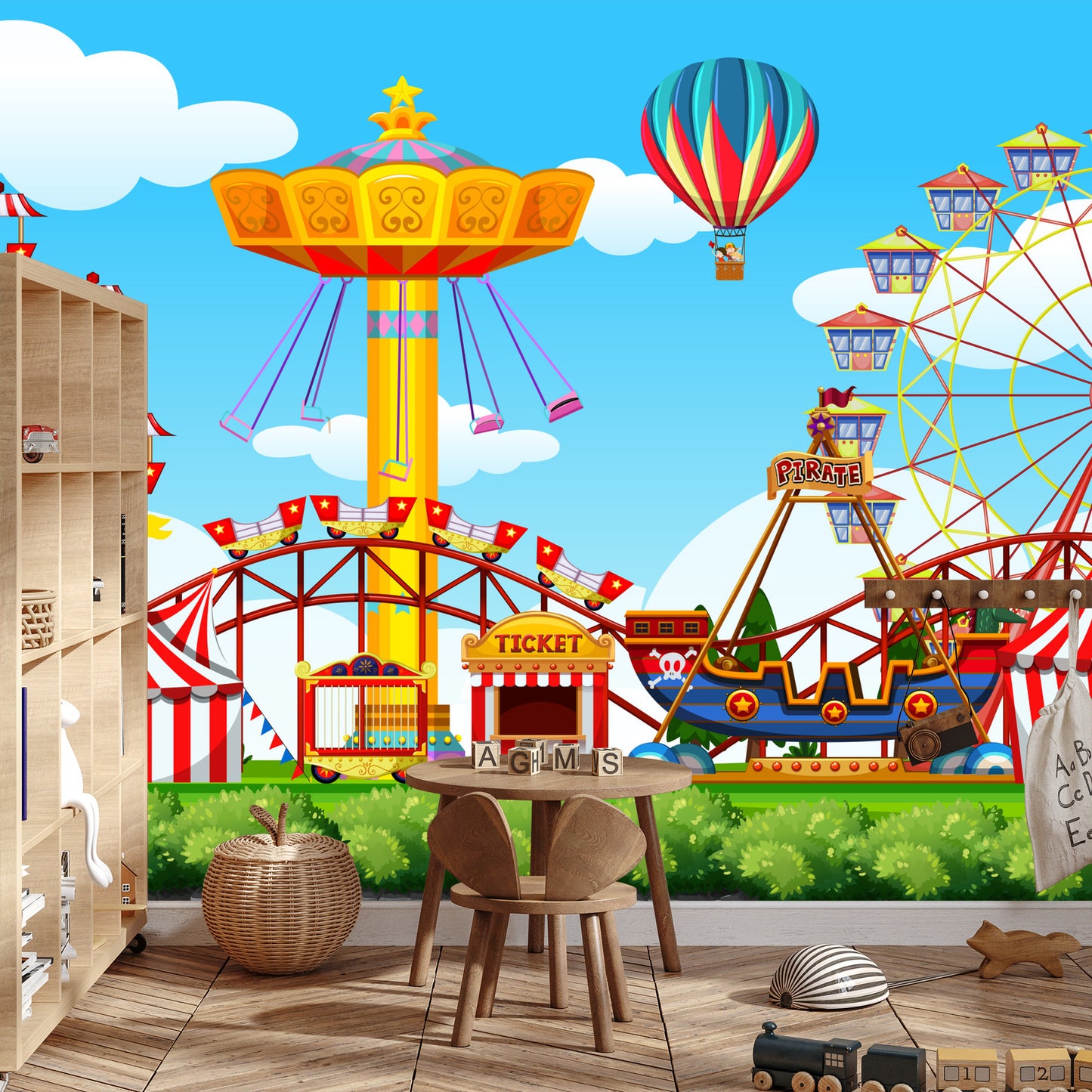 Fototapete Für Kinder - Vergnügungspark 60X90