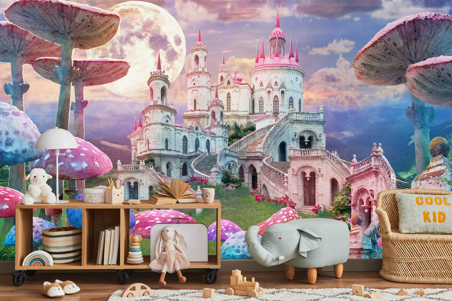 Fototapete Schloss Im Fantastischen Land