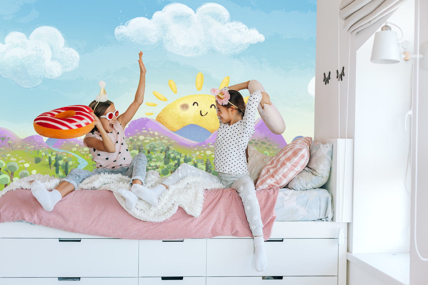 Fototapete Für Kinder - Sonnige Landschaft