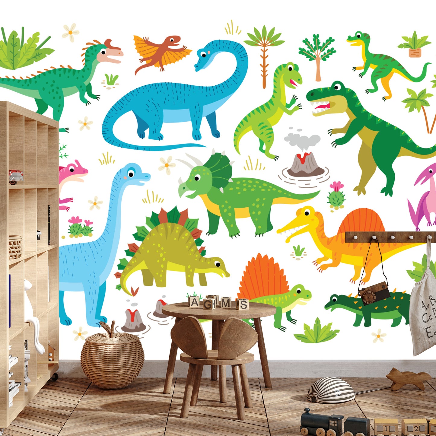 Fototapete Dinosaurier Wie Aus Zeichentrickfilmen