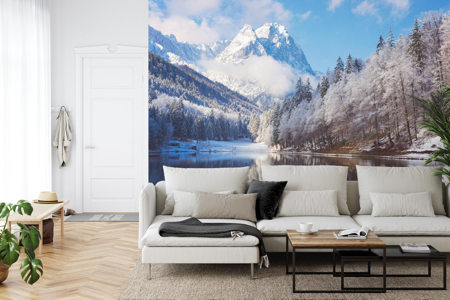 Fototapete Landschaft Berge Winter
