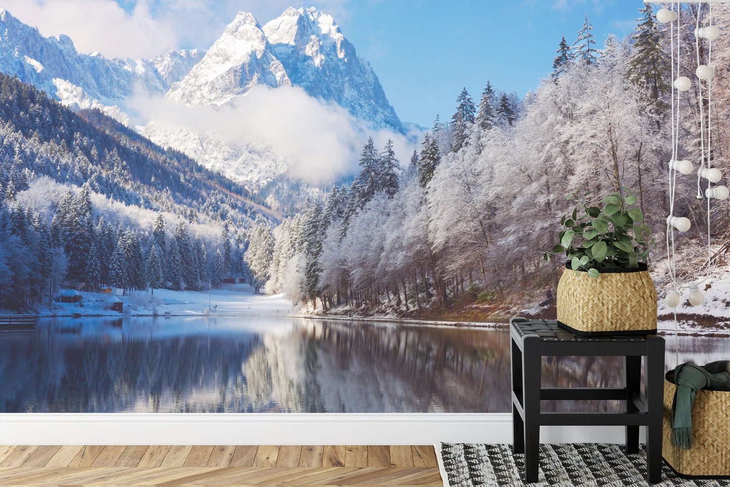 Fototapete Landschaft Berge Winter