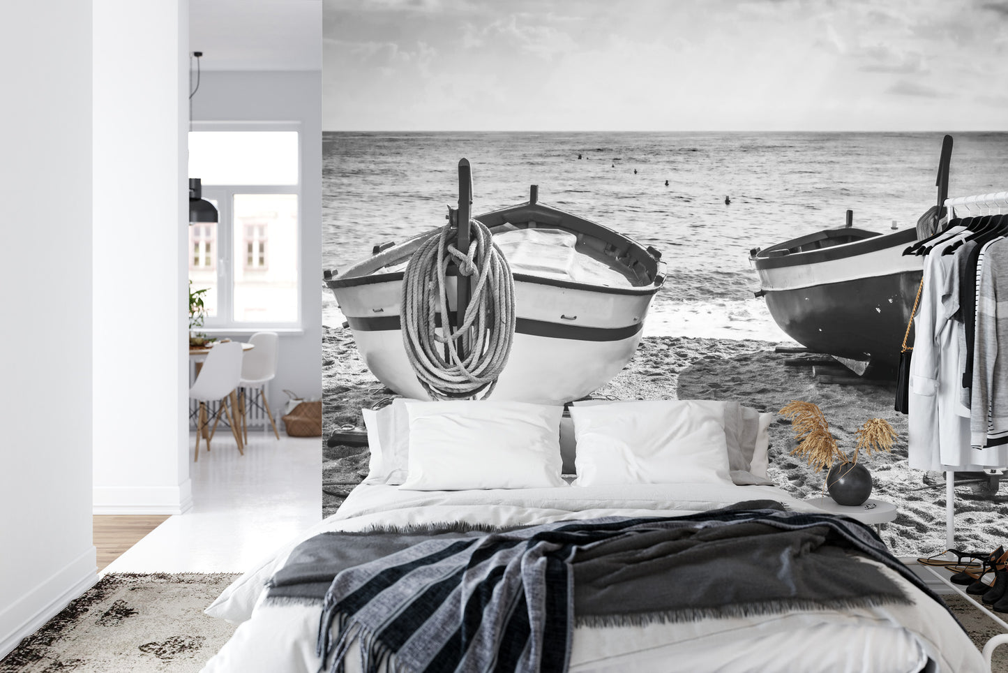 Fototapete Strand Boote