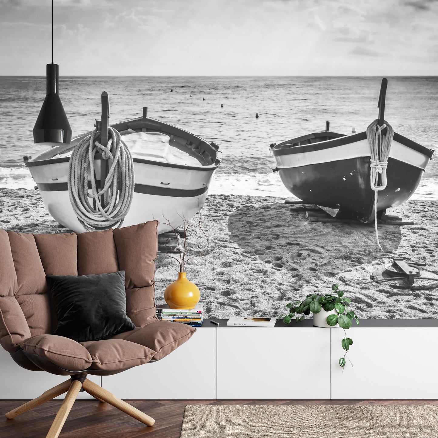 Fototapete Strand Boote