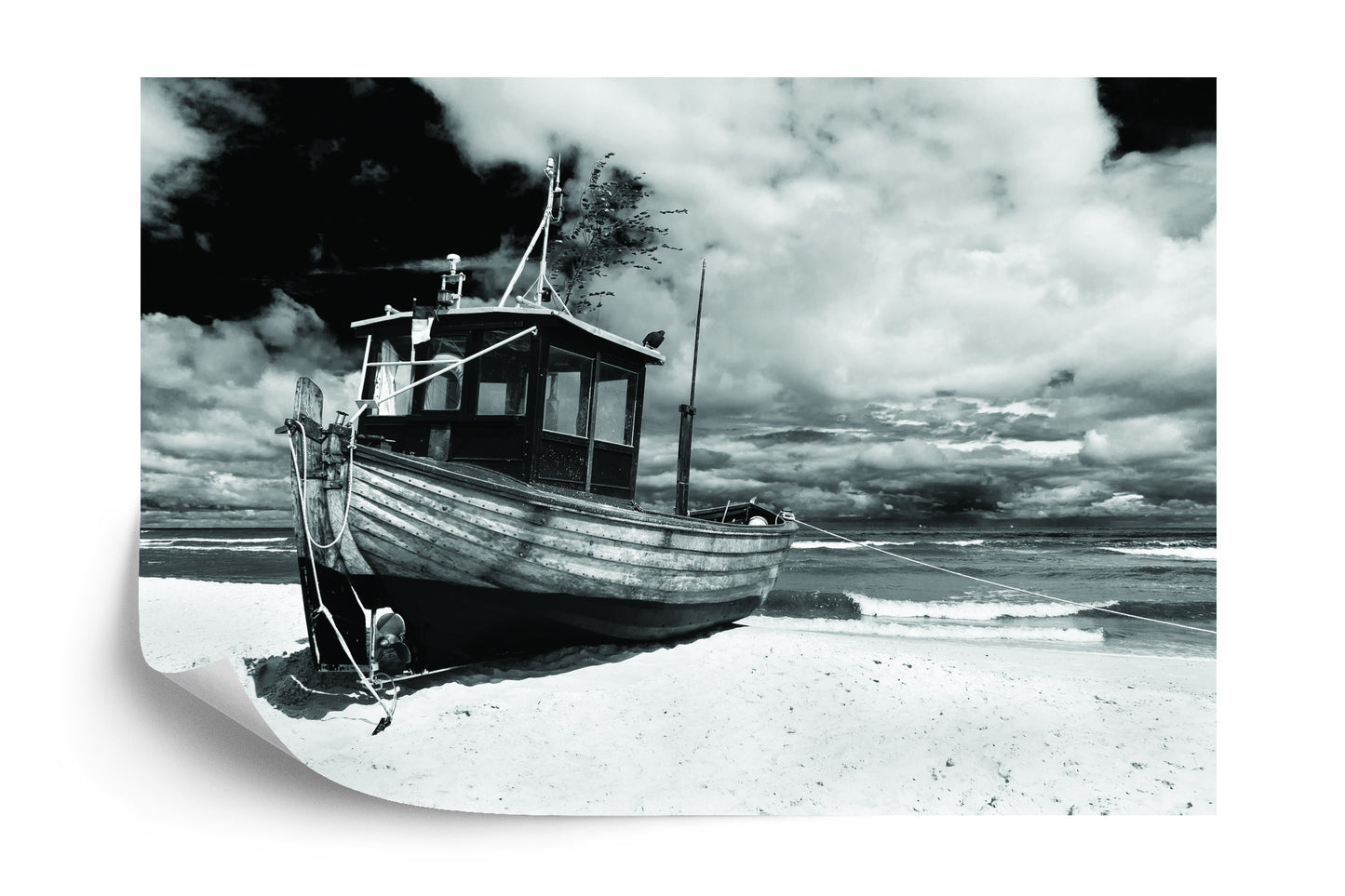 Fototapete Strand Boot
