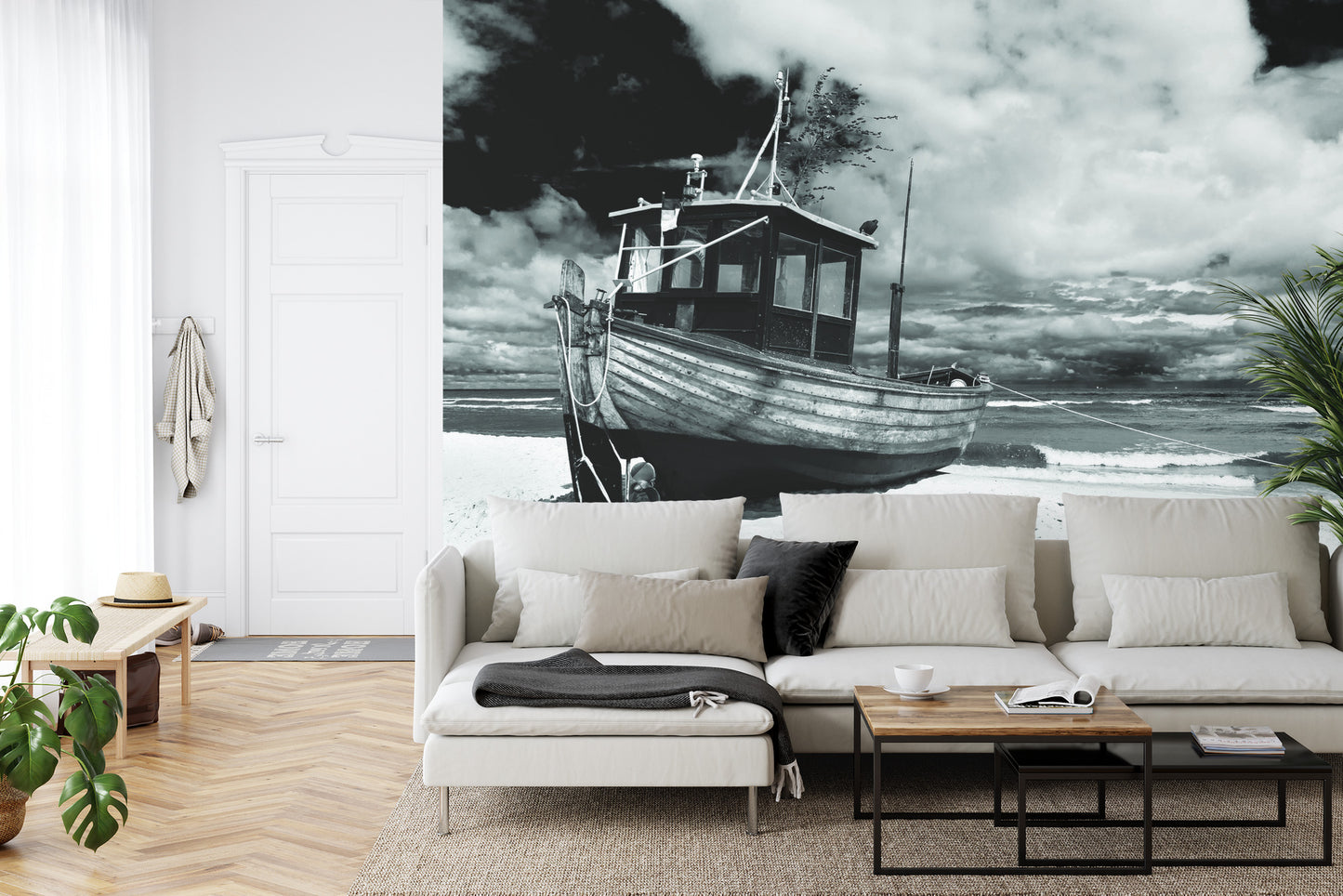 Fototapete Strand Boot