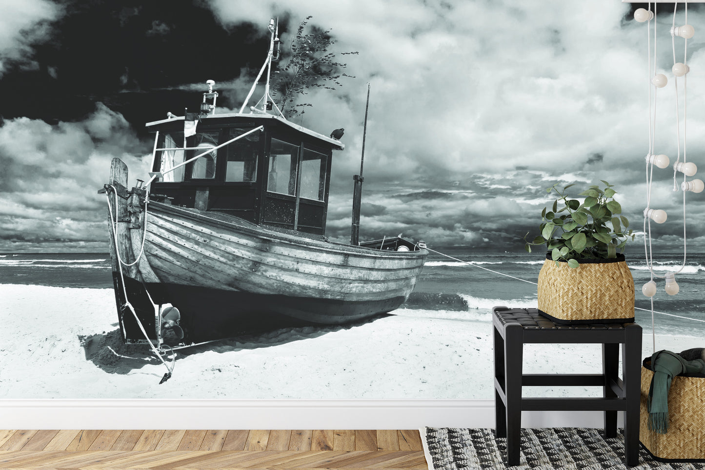 Fototapete Strand Boot