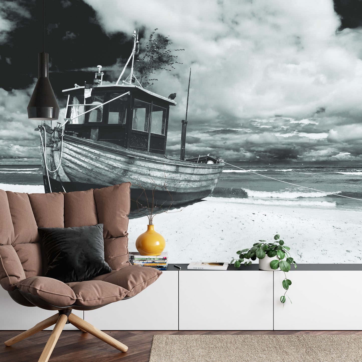 Fototapete Strand Boot
