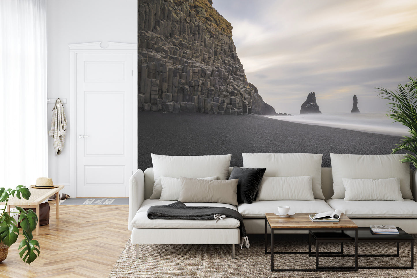 Fototapete Strand Meer Felsen