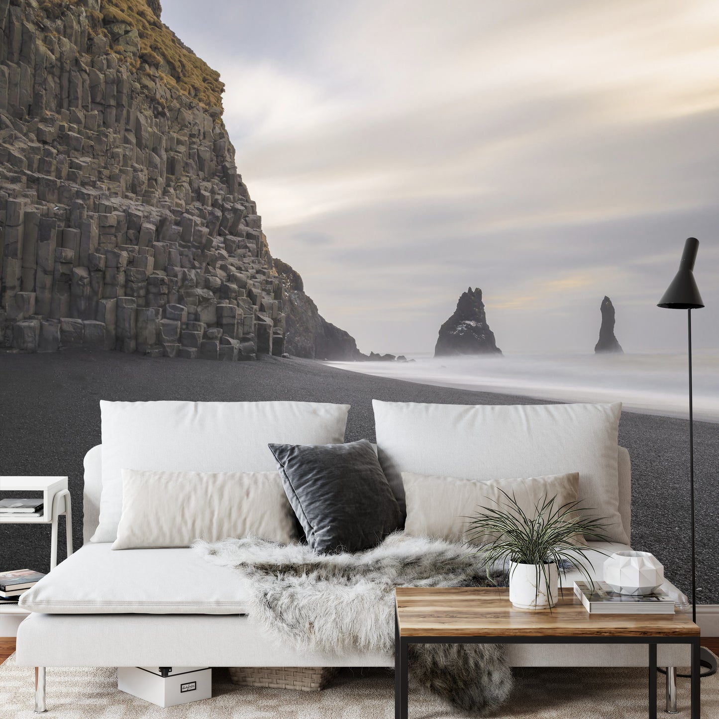 Fototapete Strand Meer Felsen