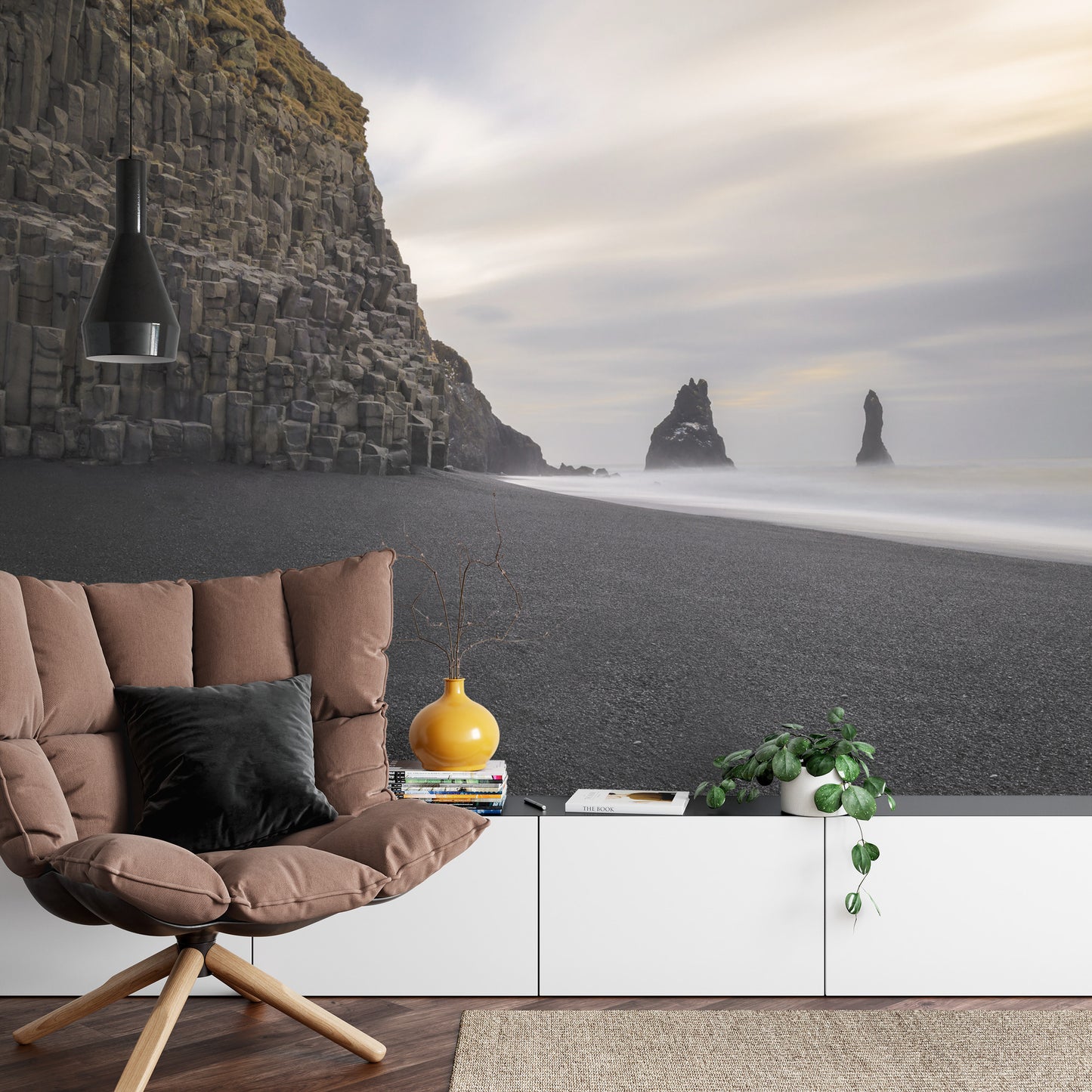 Fototapete Strand Meer Felsen