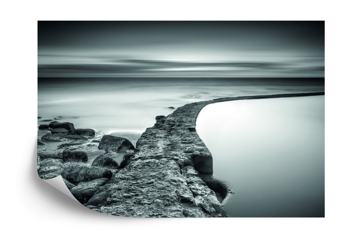 Fototapete Strand Felsen