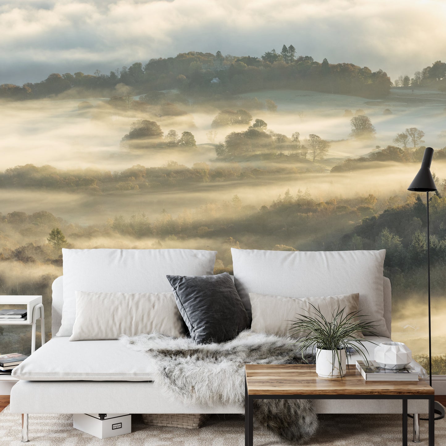 Fototapete Wald Im Nebel