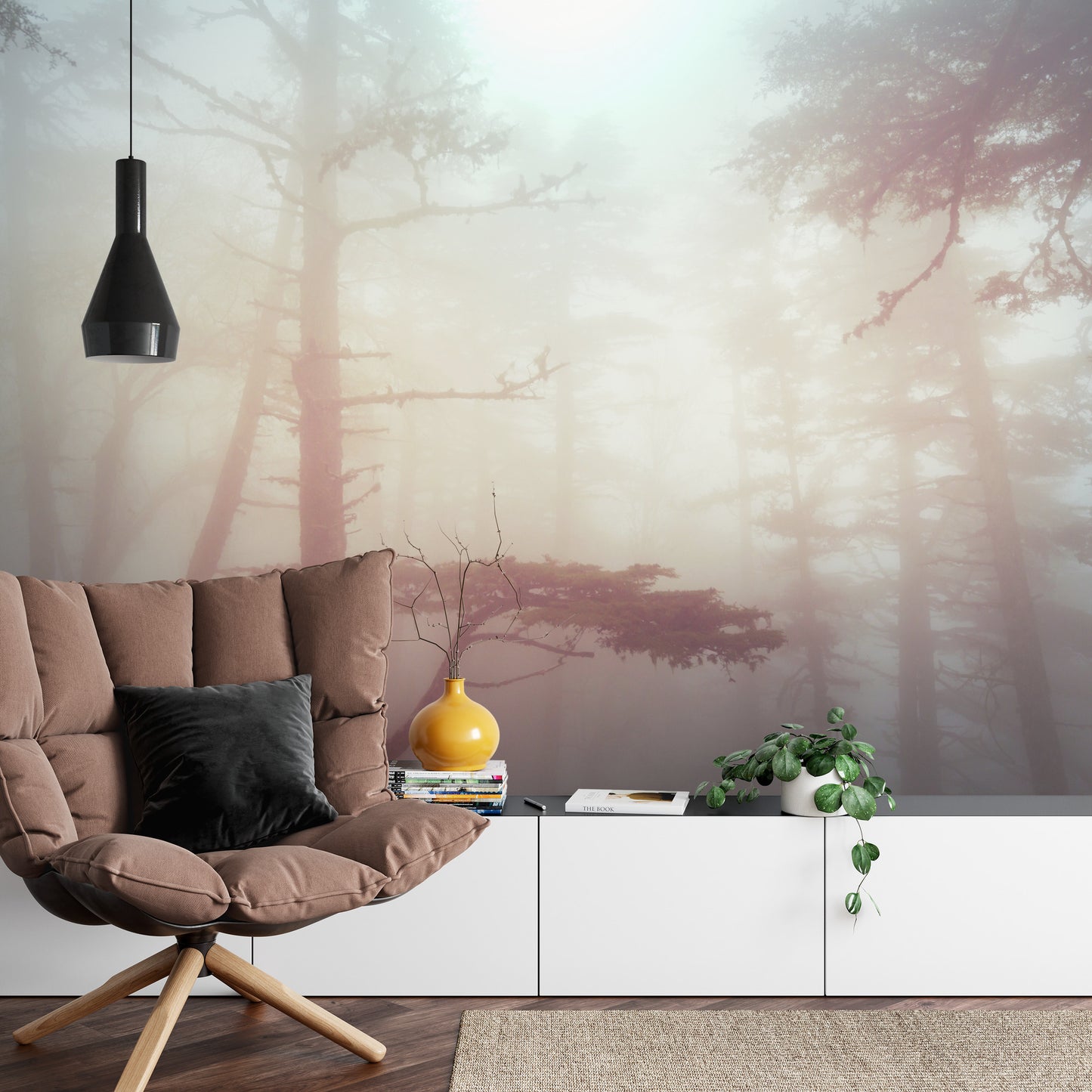 Fototapete Wald Im Nebel