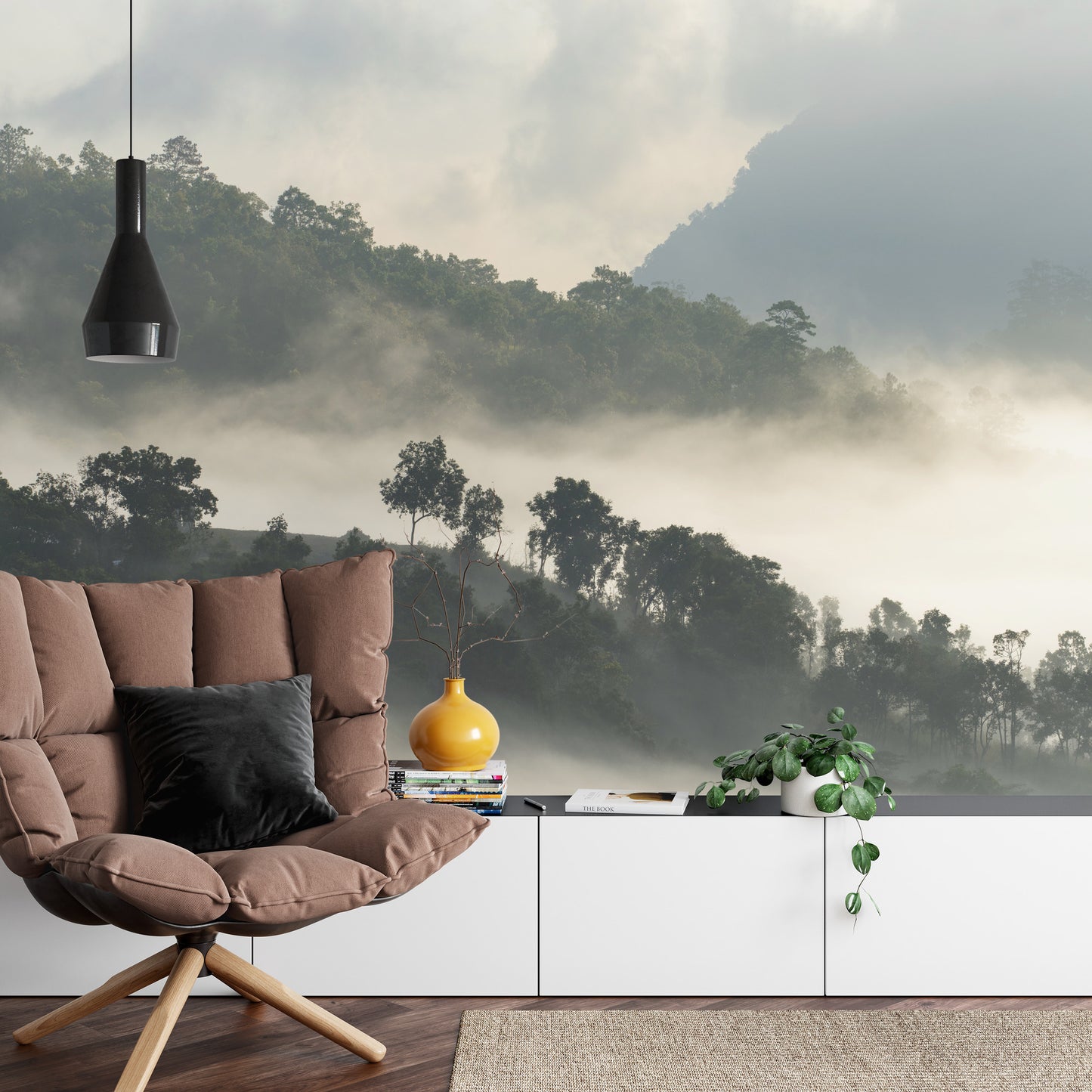 Fototapete Wald Im Nebel