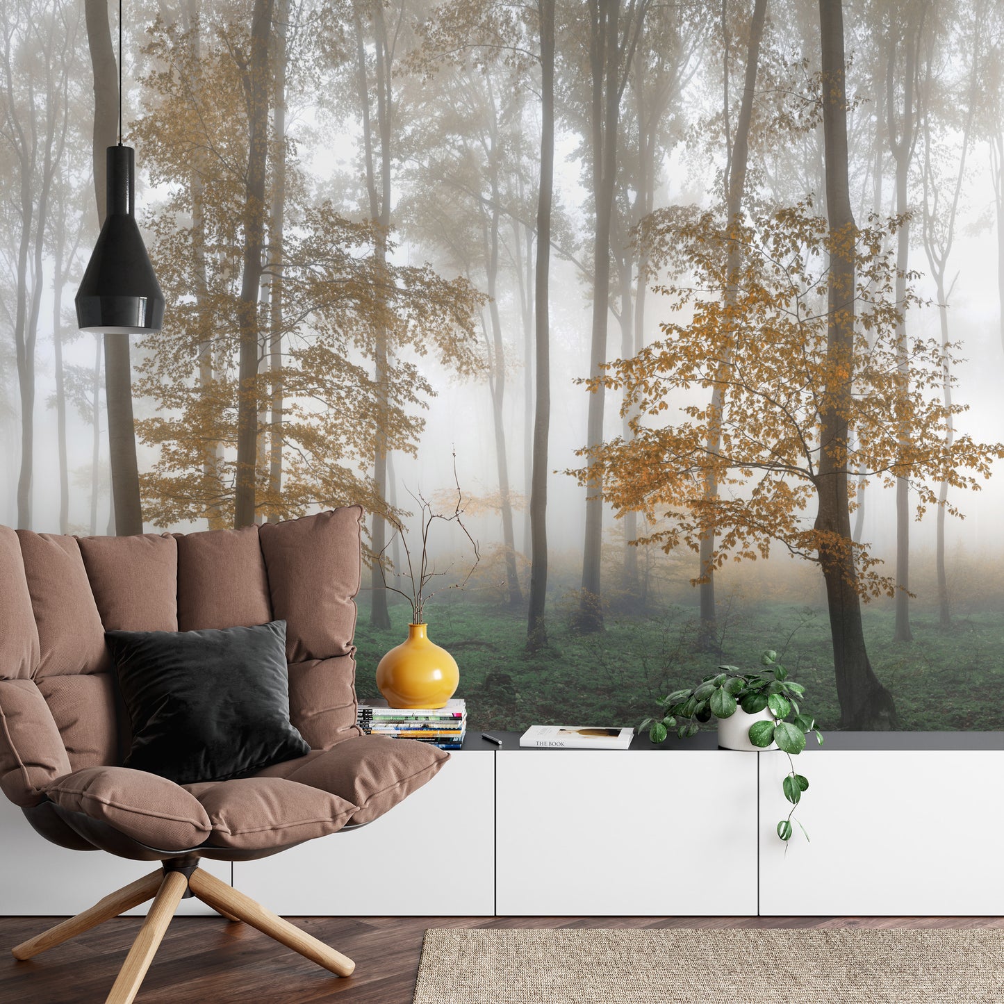Fototapete Wald Im Nebel
