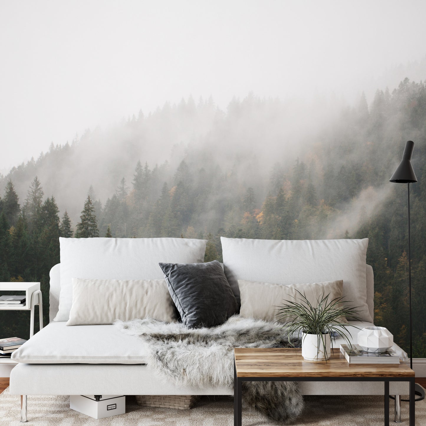 Fototapete Wald Im Nebel