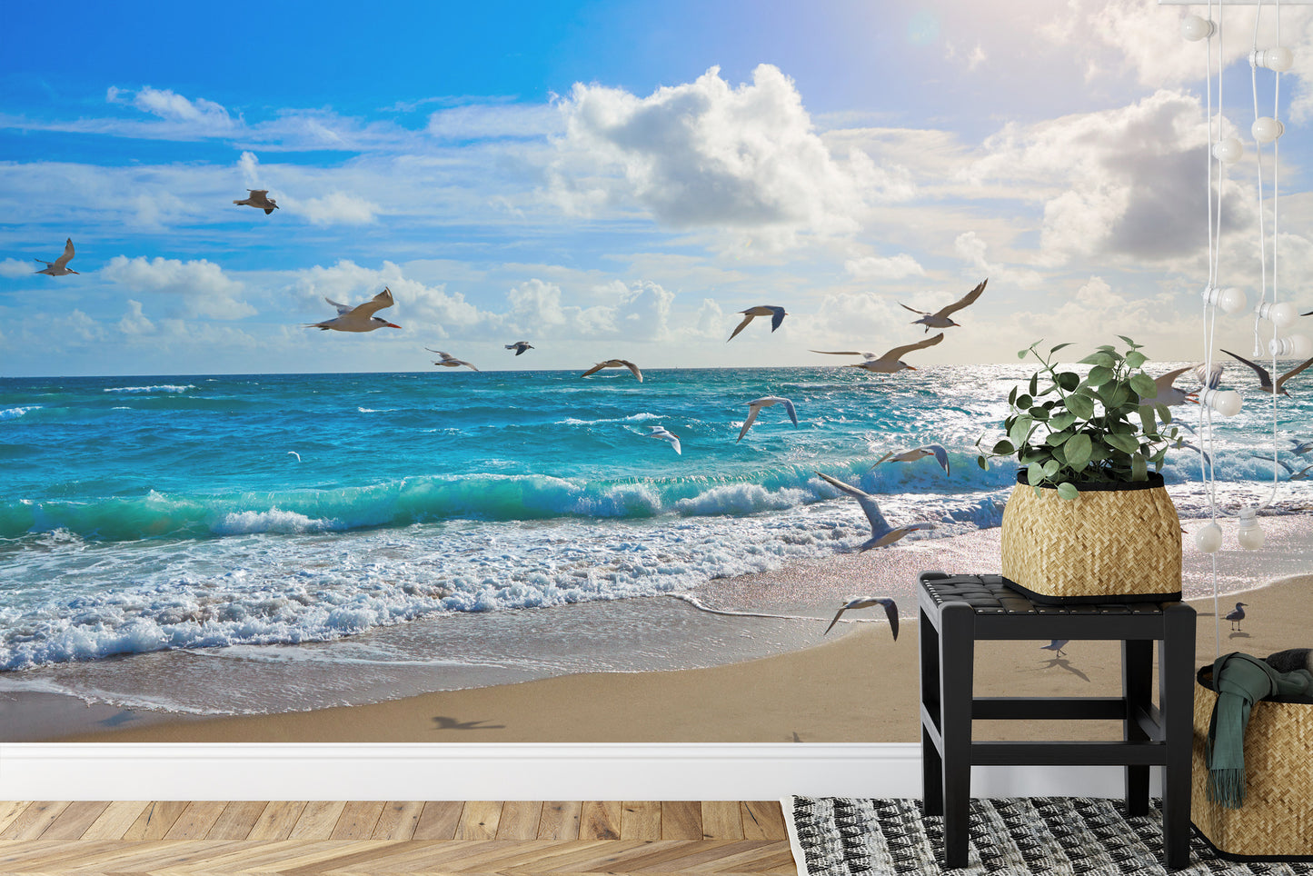 Fototapete Strand-Wellen