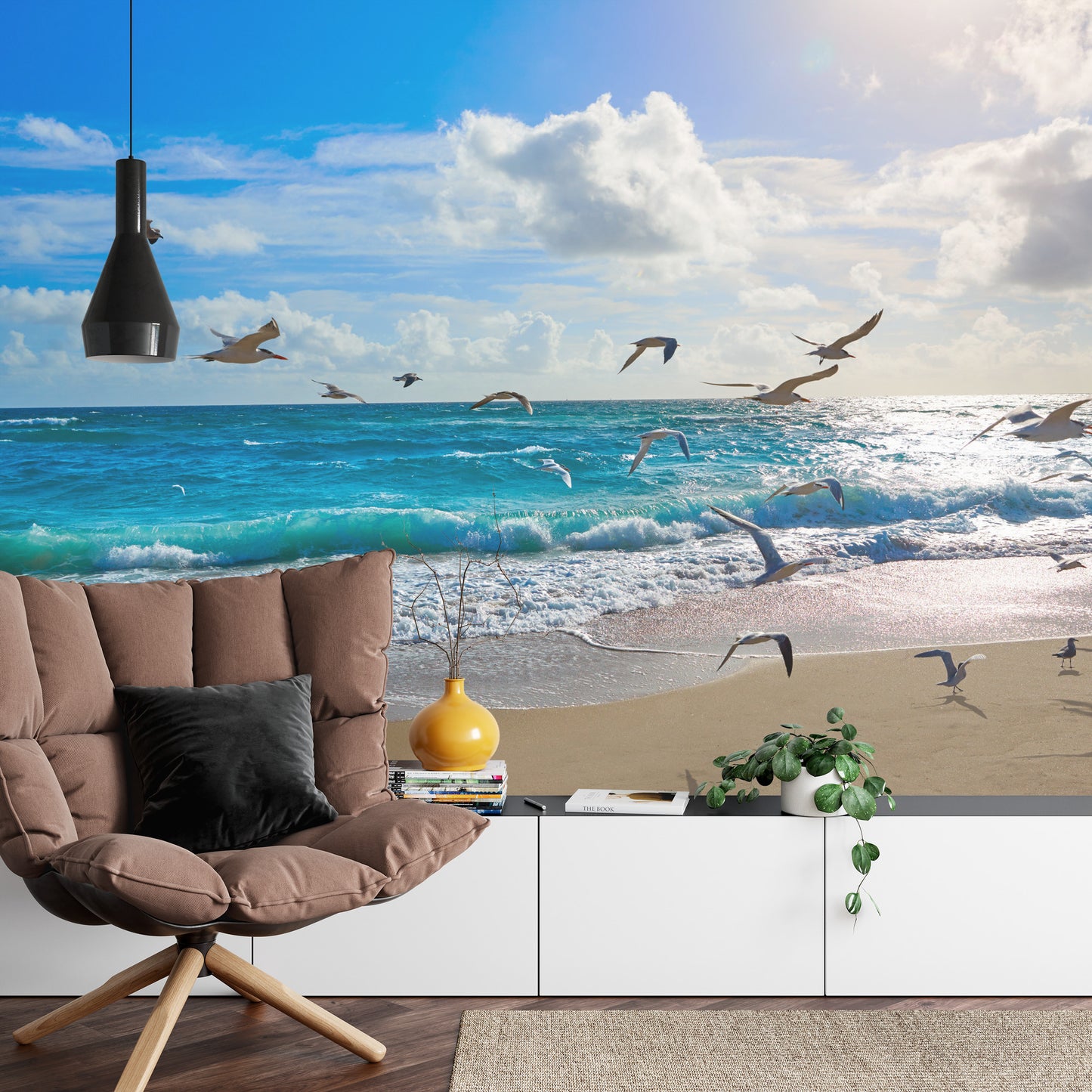 Fototapete Strand-Wellen