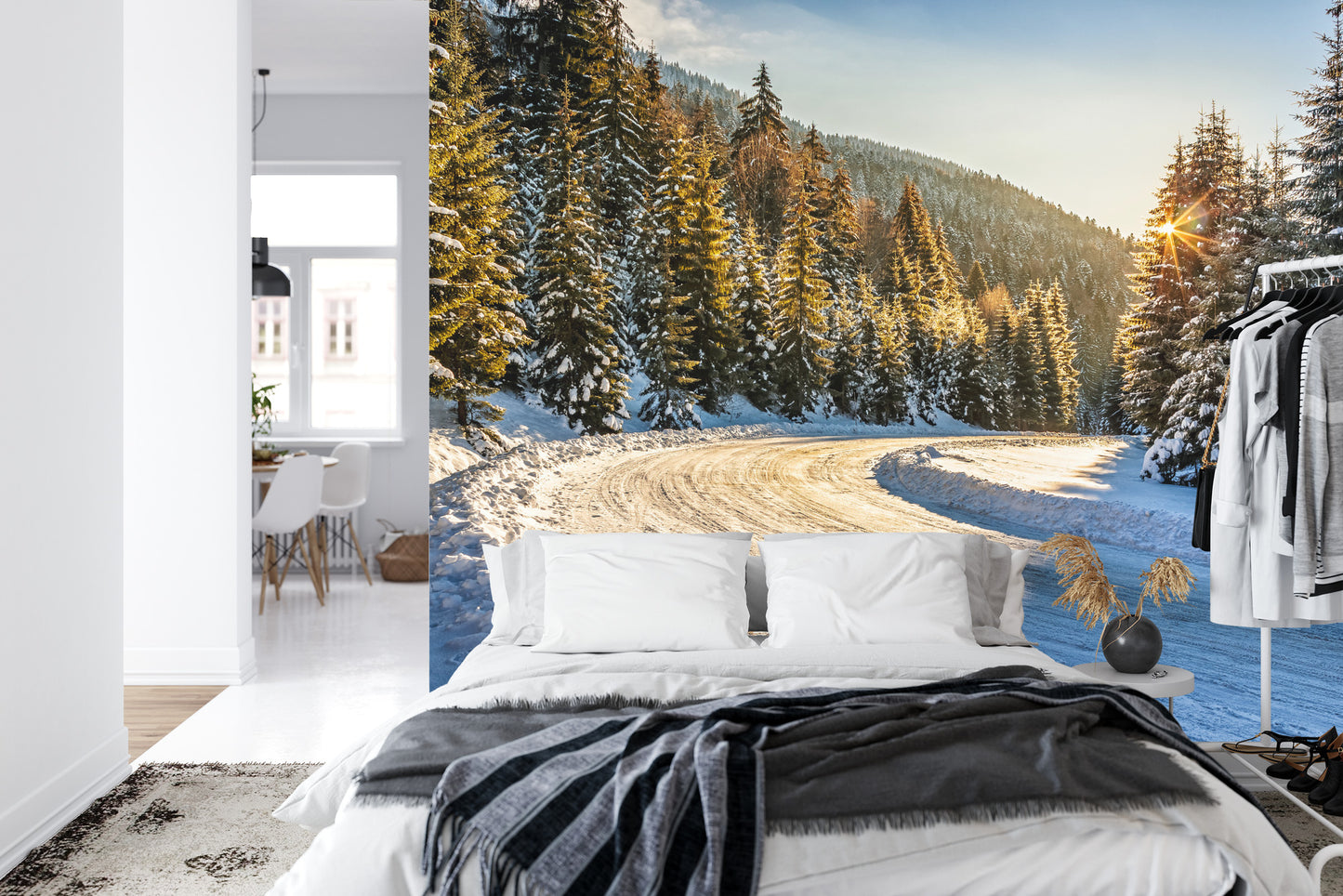 Fototapete Winterwald