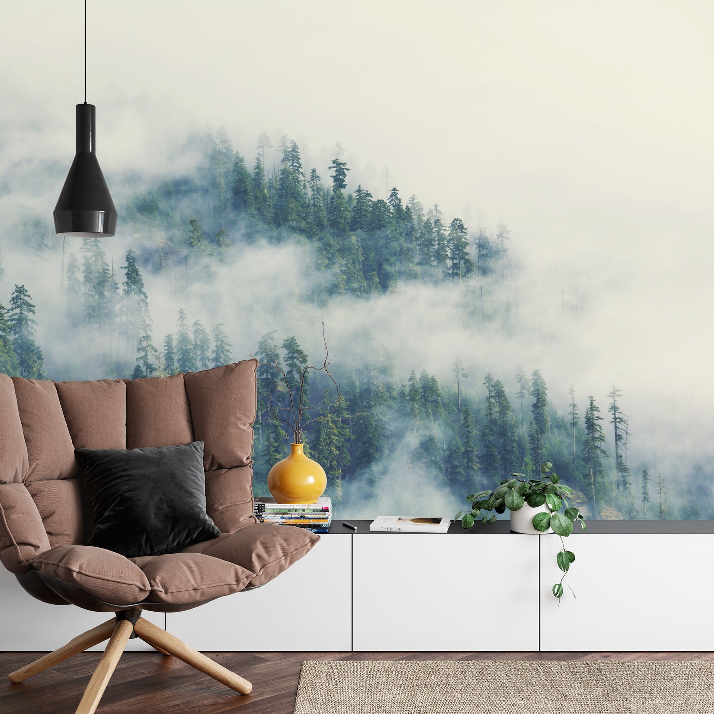 Fototapete Wald Im Nebel