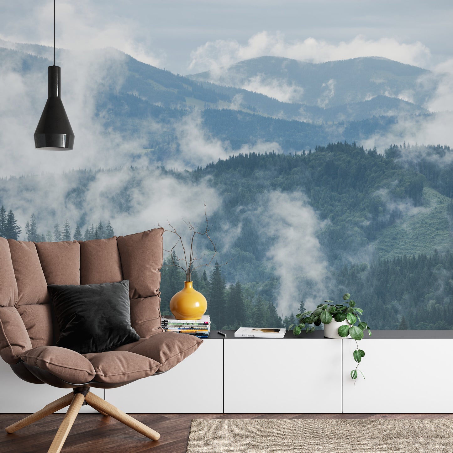 Fototapete Wald Im Nebel