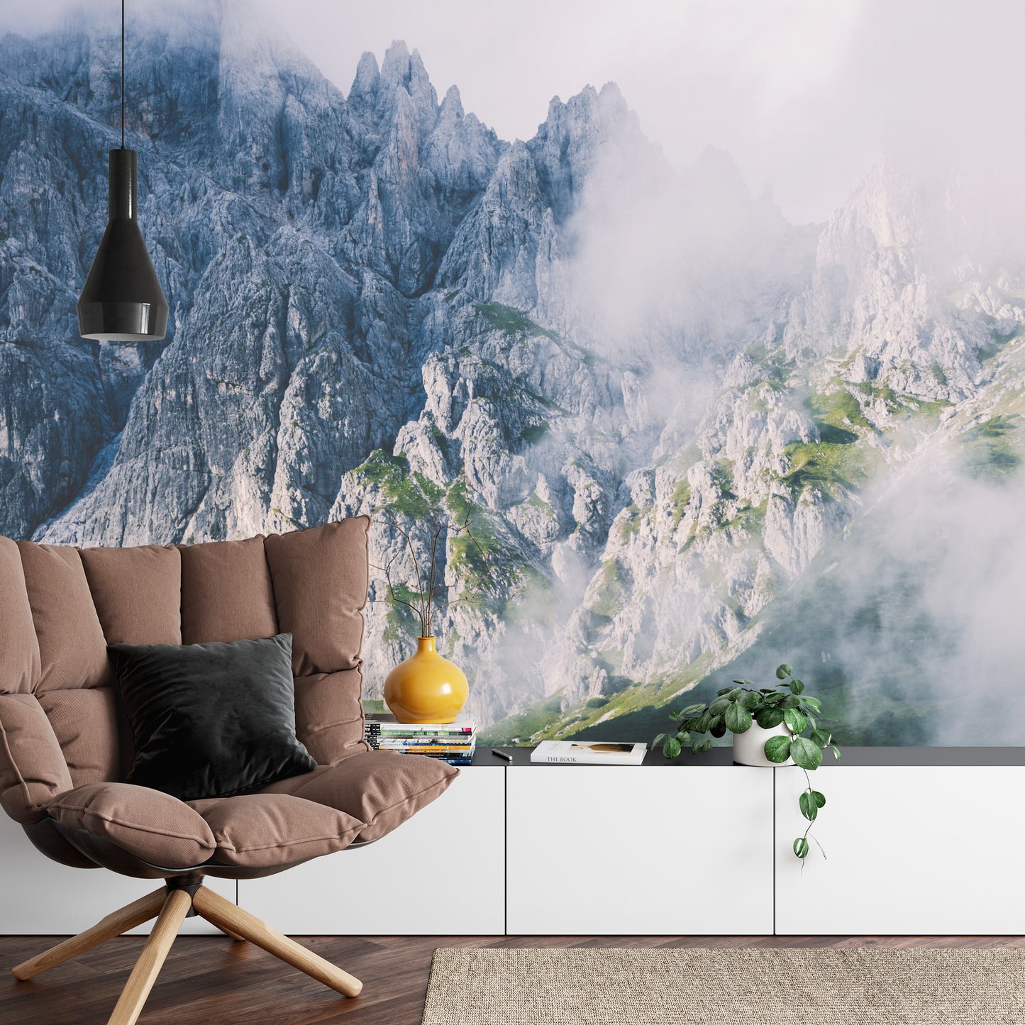 Fototapete Berge Im Nebel