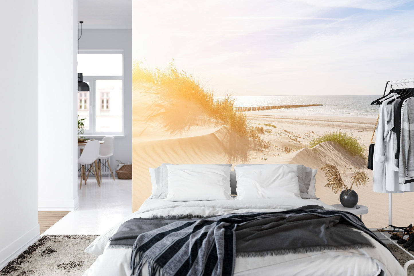 Fototapete Strand Meer Dünen