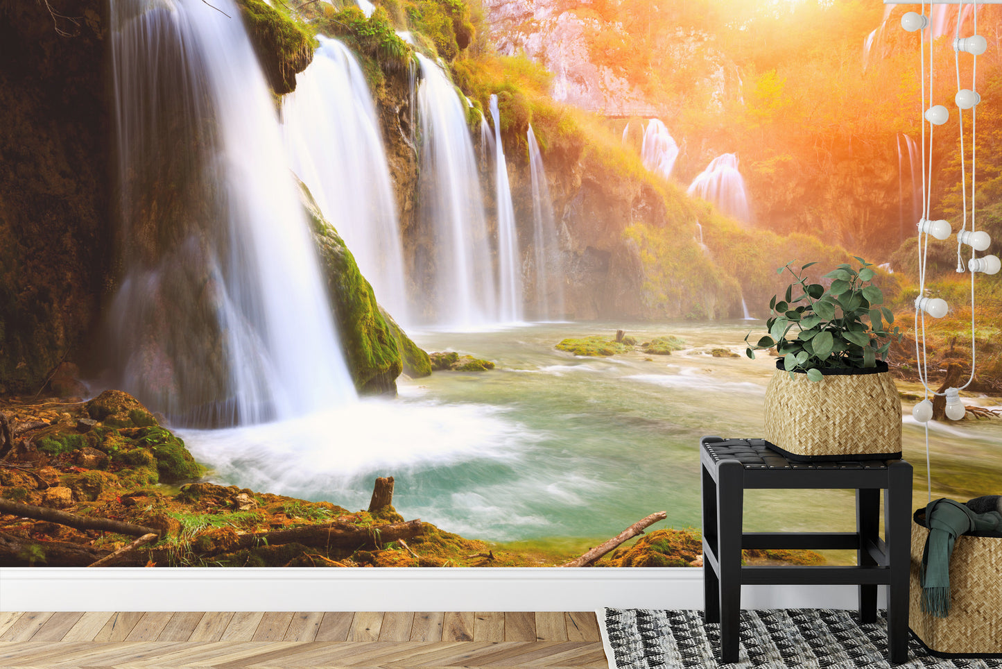 Fototapete Kaskaden-Wasserfall