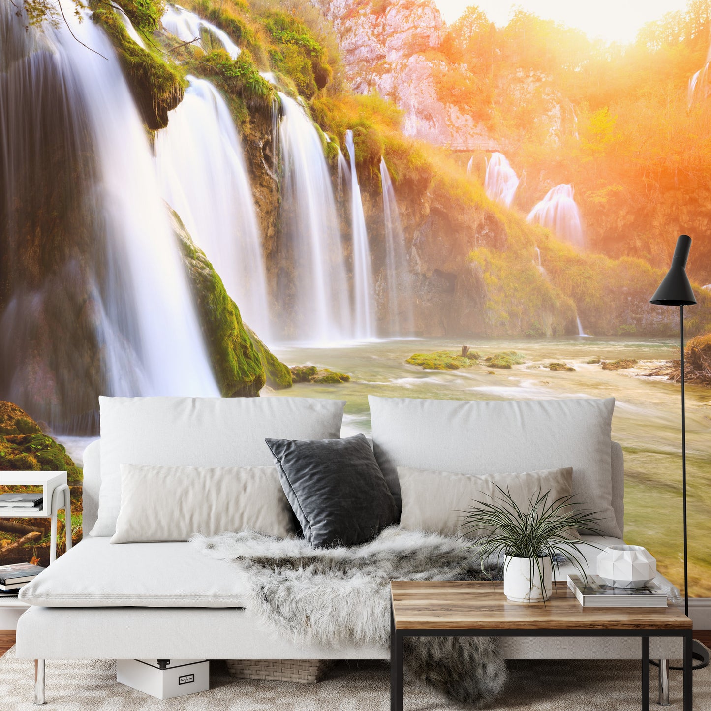 Fototapete Kaskaden-Wasserfall